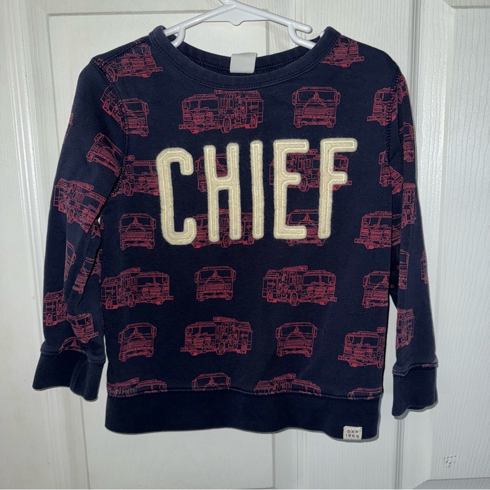 GAP Blue and Red Sweatshirt Bold Design